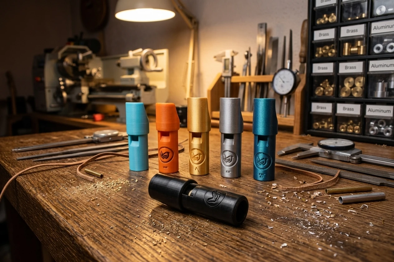 Early prototypes and later version on the workbench